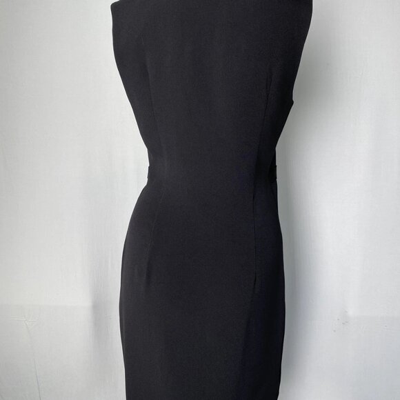 The Row Women’s Crepe Wrap Mini Dress Black Size S - Picture 6 of 9